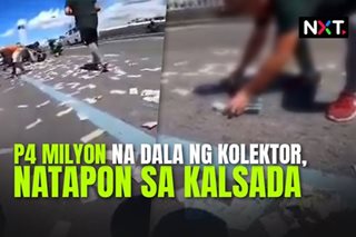 P4 milyon na dala ng kolektor, natapon sa kalsada 