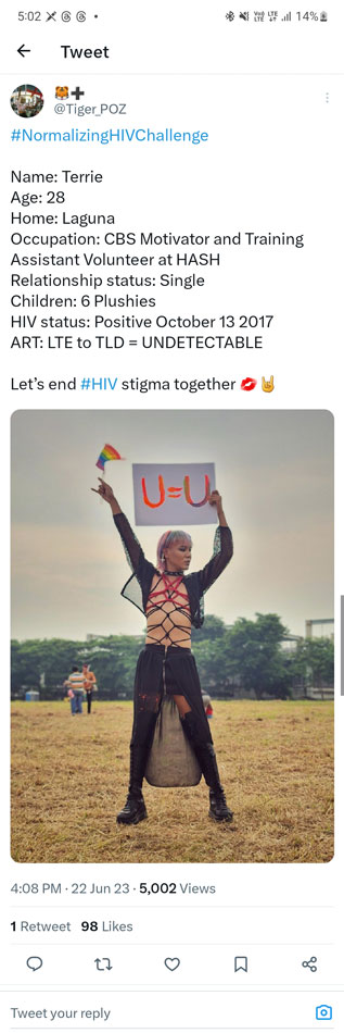 	Standing up to HIV stigma through social media