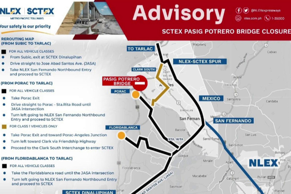 Parts of SCTEX closed for safety inspection amid heavy rains – Filipino ...