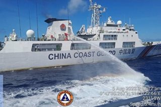 'China used water cannon on indigenous boat carrying supplies'