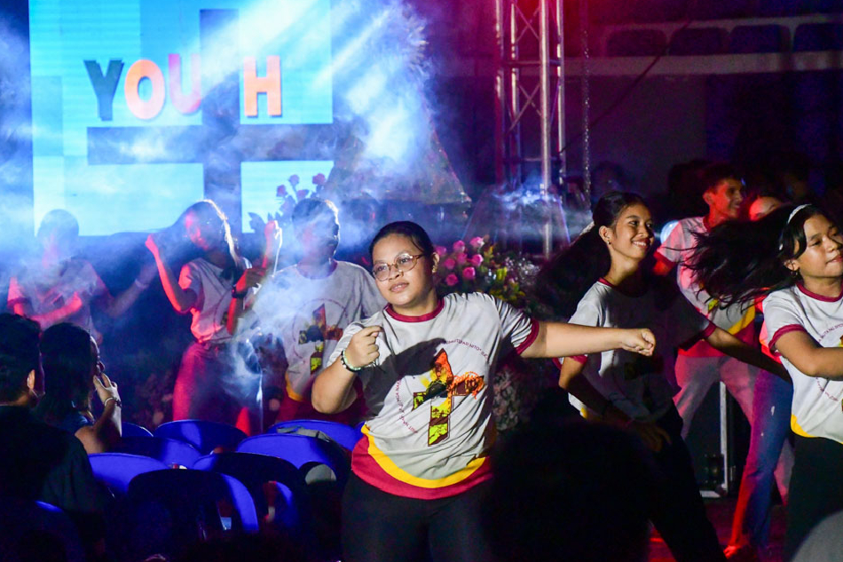 Catholic youth gather in a local celebration of World Youth Day in Manila on August 6, 2023, coinciding with the closing activities of the main gathering in Lisbon, Portugal. Mark Demayo, ABS-CBN News