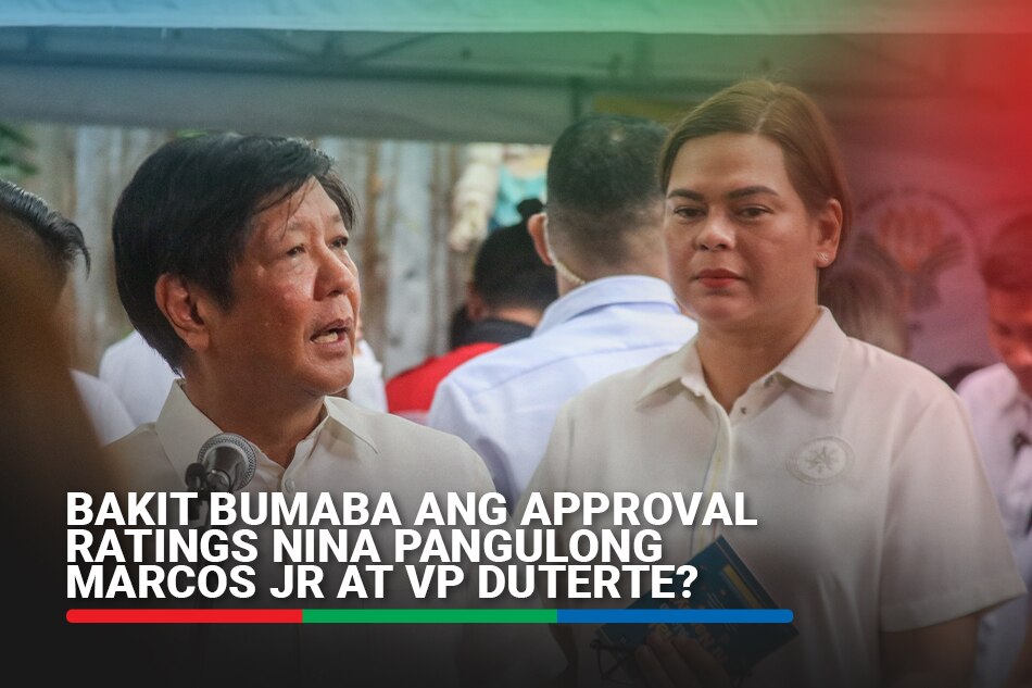 Bakit bumaba ang approval ratings nina Pangulong Marcos Jr at VP Duterte?