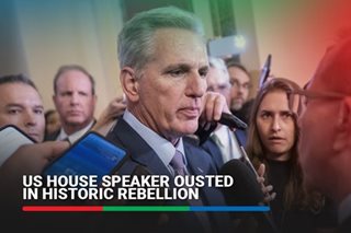 US House votes to oust Speaker McCarthy