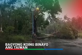 Bagyong Koinu binayo ang Taiwan