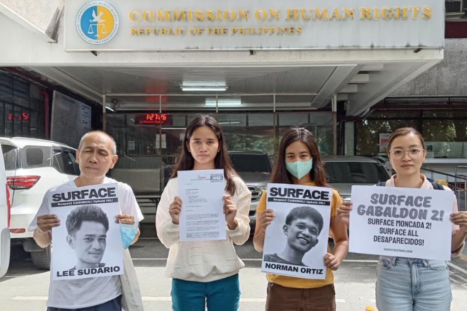 photo before CHR courtesy: Karapatan