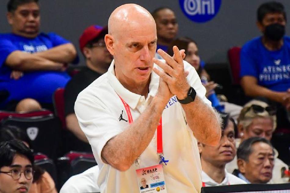 Ateneo coach Tab Baldwin against University of the East at the UAAP Season 86 Men’s Basketball Tournament, October 11, 2023, at the MOA Arena in Pasay City. Photo by Mark Demayo, ABS-CBN News.