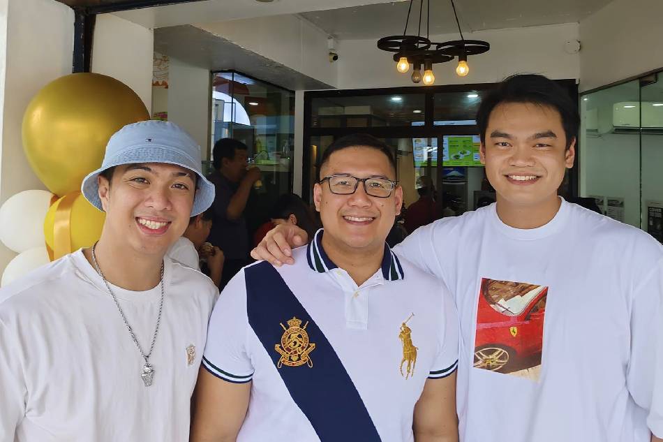 Former Mapua Red Robins teammates JJ Alejandro, Ace Basas and Josh dela Cruz