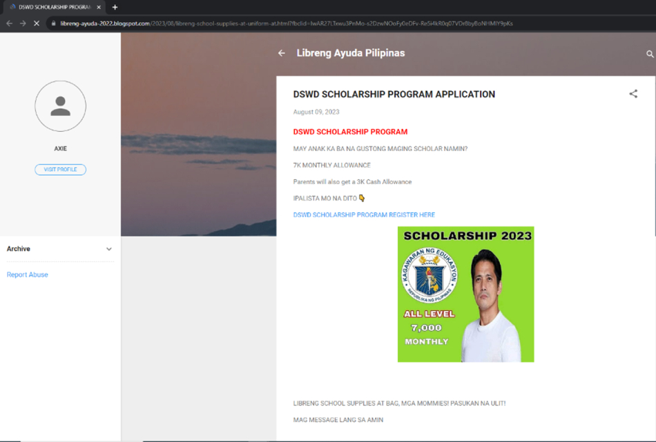 DSWD blogspot