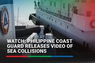 WATCH: Philippine Coast Guard releases video of sea collisions