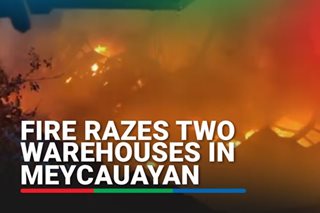 Fire razes two warehouses in Meycauayan