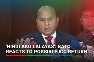 'Hindi ako lalayas': Bato reacts to possible ICC return