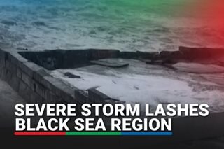  Severe storm lashes Black Sea region