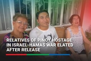 Relatives of Pinoy freed by Hamas react to news of release