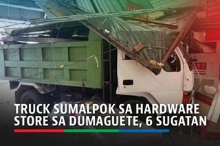 Truck sumalpok sa hardware store sa Dumaguete, 6 sugatan