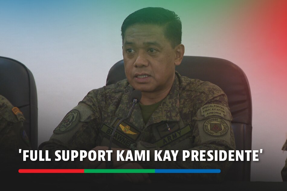 AFP chief on peace talks: 'Full support kami kay Presidente' | ABS-CBN News