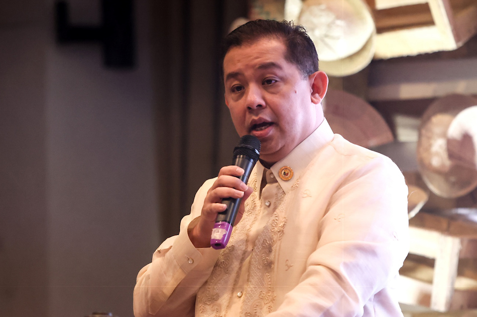 Speaker Martin Romualdez delivers an inspirational message during the Organizational Meeting of the Association of Women Legislators Foundation Inc (AWLFI) at the North Lounge of the House of Representatives on Aug. 24, 2022. Press and Public Affairs Bureau handout
