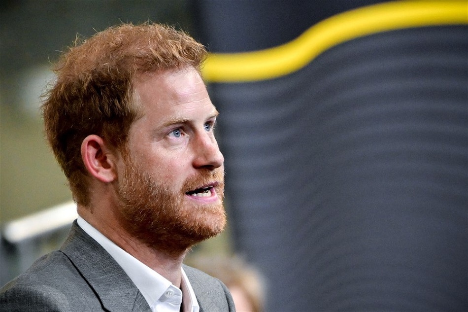 Britain's Prince Harry, Duke of Sussex, delivers a speech during a press conference of the 6th Invictus Games in Duesseldorf, Germany, September 2022. FILE/ Sascha Steinbach, EPA-EFE