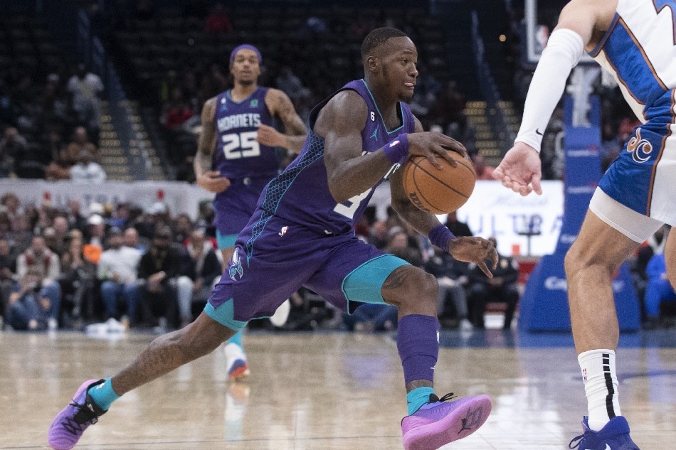 Charlotte Hornets guard Terry Rozier dribbles during the second half of the NBA game between the Charlotte Hornets and Washington Wizards, at Capital One Arena in Washington, DC, USA, 20 November 2022. File photo. Michael Reynolds, EPA-EFE