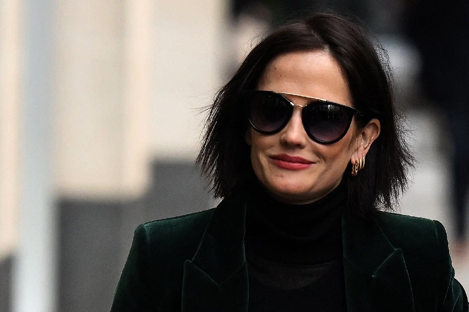 French actress Eva Green arrives at the Rolls Building, High Court, as she is due to give evidence in a battle with a production company, in central London, on January 30, 2023. Daniel LEAL, AFP