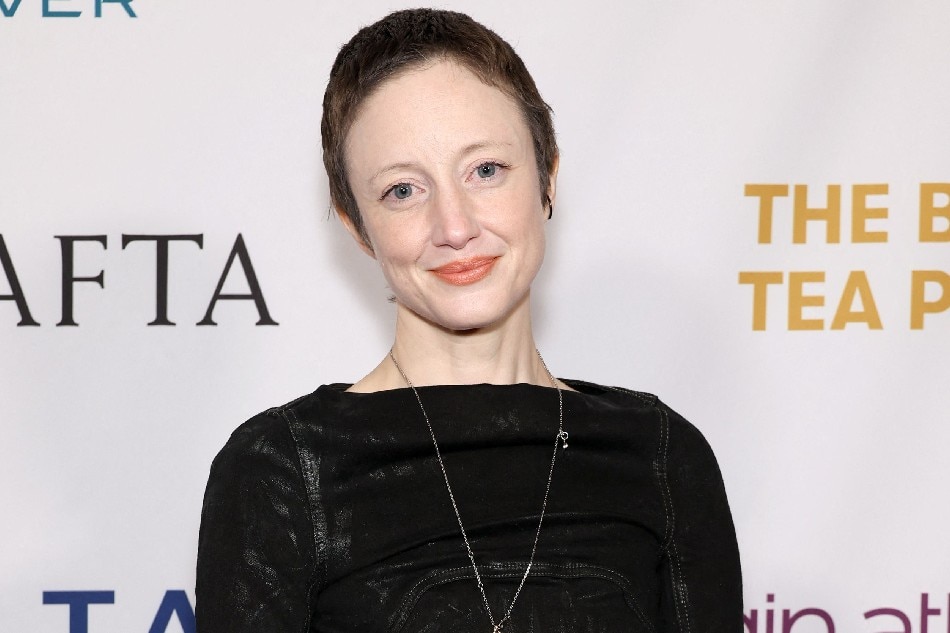 Andrea Riseborough attends The BAFTA Tea Party presented by Delta Air Lines and Virgin Atlantic at Four Seasons Hotel Los Angeles at Beverly Hills on January 14, 2023 in Los Angeles, California. Monica Schipper/Getty Images/AFP