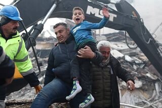 Children rescued in Turkey earthquake aftermath