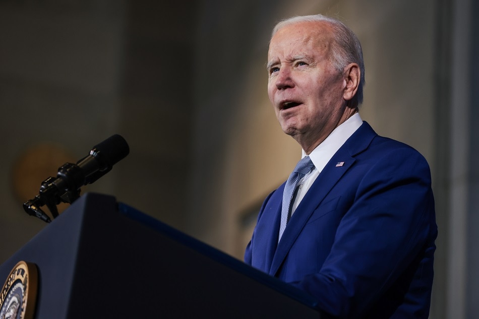US President Joe Biden speaks at the White House Conservation in Action Summit, at the Department of the Interior in Washington, DC, USA, March 21, 2023. Oliver Contreras, EPA-EFE.