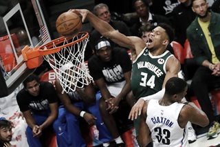 NBA: Antetokounmpo sparks Bucks in Sixers rout