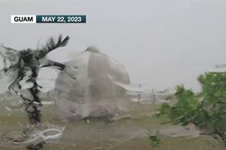Typhoon Mawar lashes Guam with destructive winds, rainfall