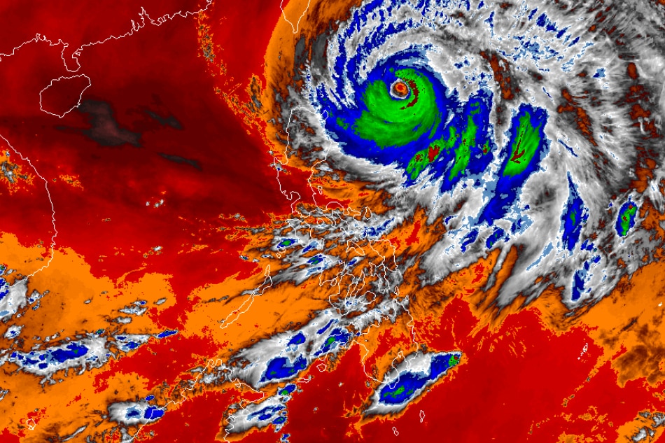 Typhoon Mawar nears the Philippines. Imagery courtesy of the Japanese Meteorological Agency