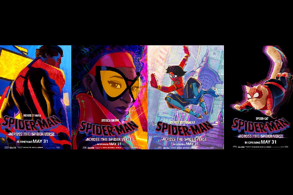 Across the Spider-Verse' posters introduce new human, feline