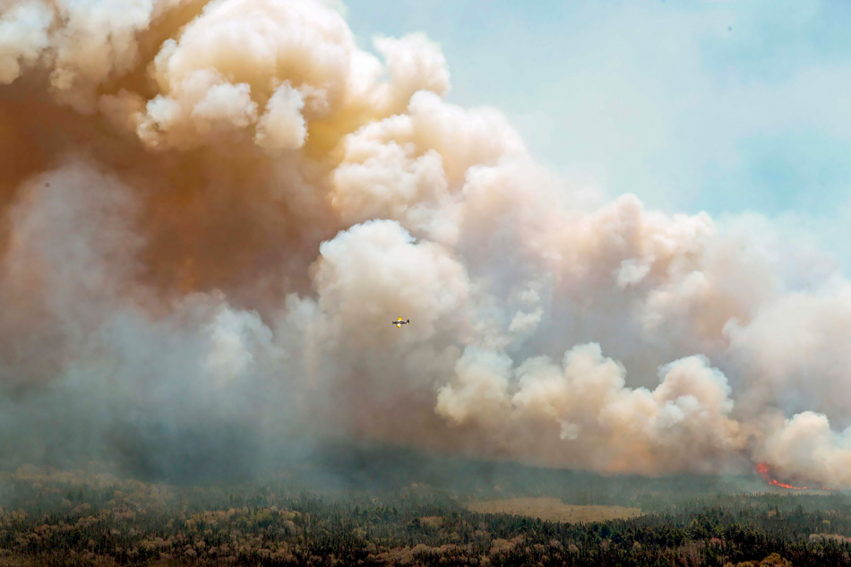 Nova Scotia appeals for help to stop wildfire
