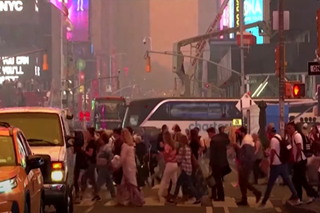 New York urges caution amid haze from wildfires