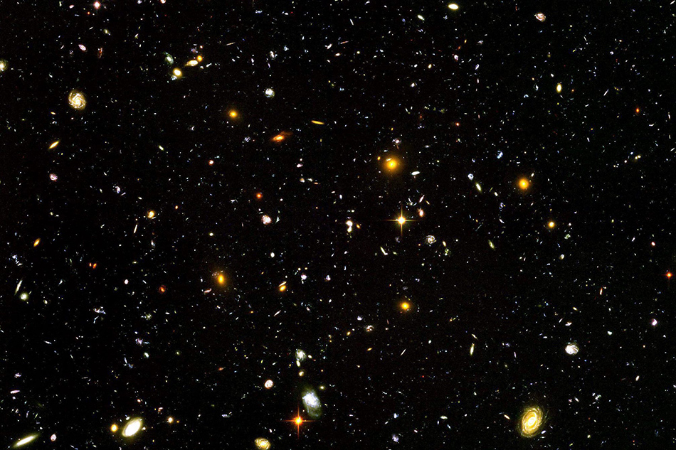 A portrait of the visible universe released on 09 March 2004 taken by Hubble