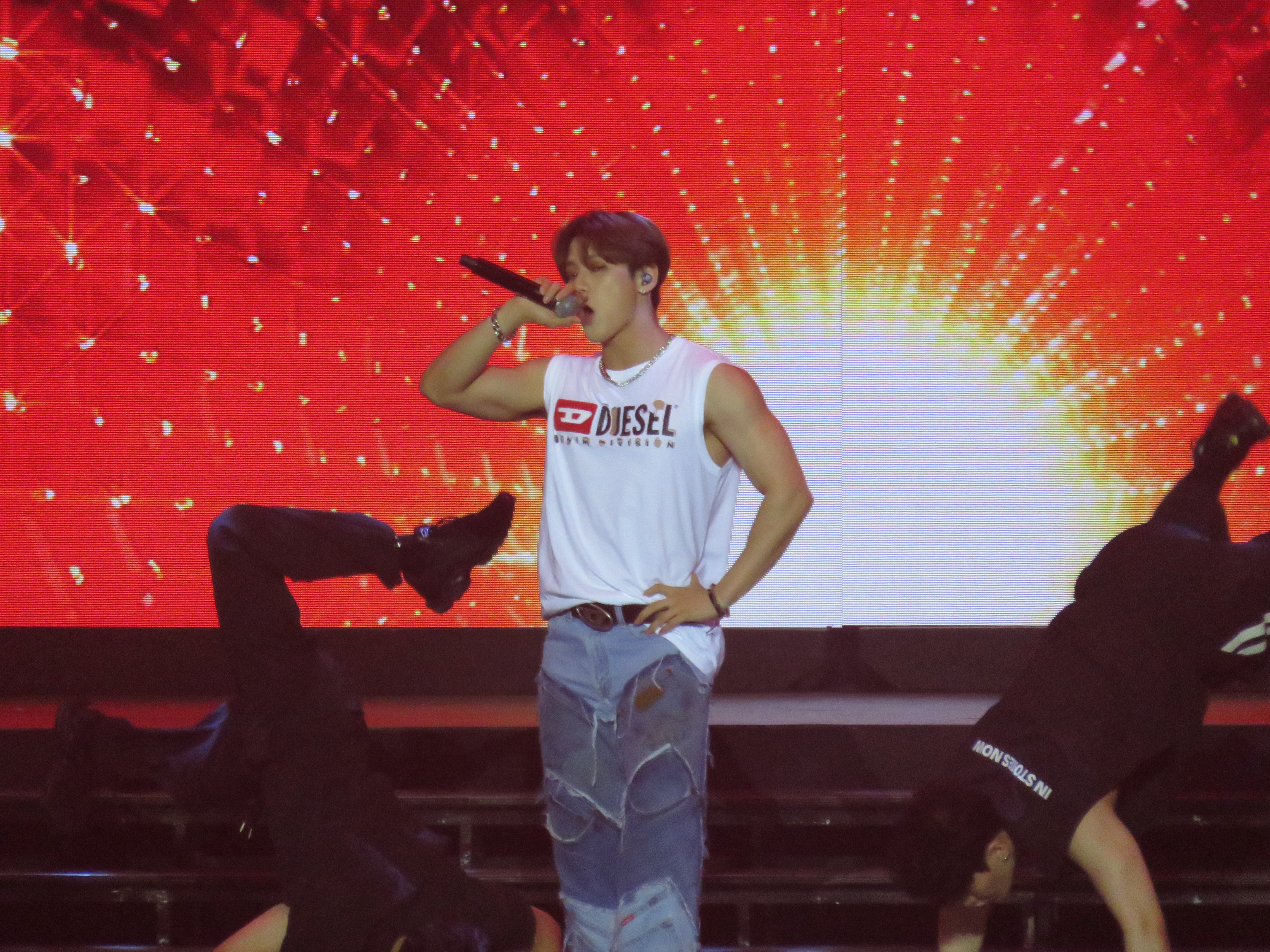 Lee Minhyuk of K-pop boy group BTOB at the Be You 3 concert at the Araneta Coliseum, July 23, 2023. Alyssa Gonzales, ABS-CBN News
