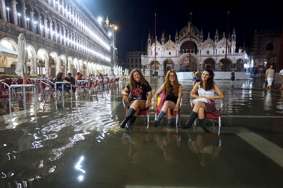 Flood waters hit St. Mark's Square | ABS-CBN News