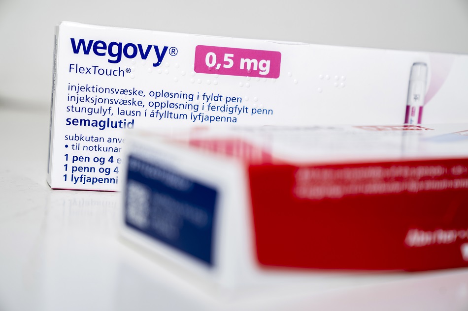 Packages of prescription drugs Ozempic and Wegovy by Novo Nordisk sit on a table in Copenhagen, Denmark, 23 March 2023. US celebrities have credited their weight loss to the FDA-approved medications that are prescribed to treat Type 2 diabetes. EPA-EFE/Ida Marie Odgaard 