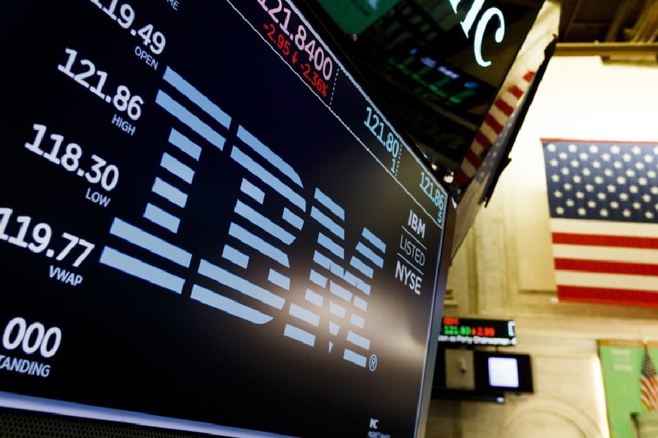 A screen shows stock information for the company IBM at the New York Stock Exchange in New York, New York, USA, 29 October 2018 Justin Lane, EPA-EFE file