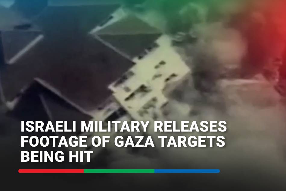 Israeli Military Releases Footage Of Gaza Targets Being Hit | ABS-CBN News