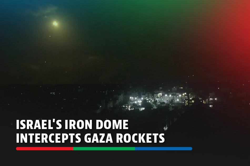 Israel s iron dome intercepts gaza rockets abs cbn news