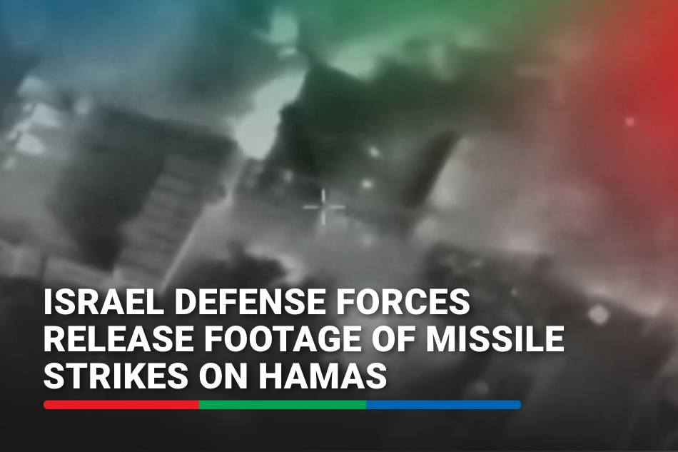 Israel Shows Missile Strikes On Buildings Said To Be Used By Hamas   10132023 Israel Shows Missile Strikes 