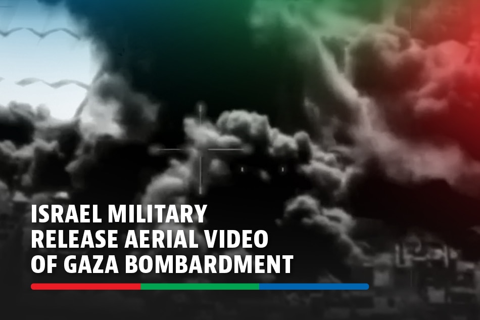 Israel Military Releases Aerial Video Of Gaza Bombardment Abs Cbn News