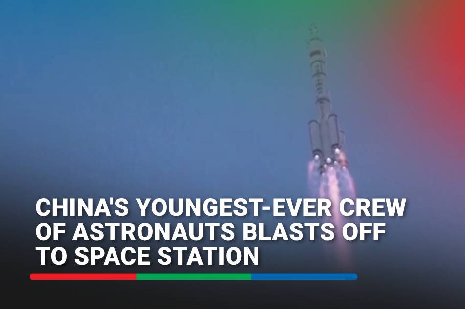 China's Youngest-ever Crew Of Astronauts Blasts Off To Space Station ...