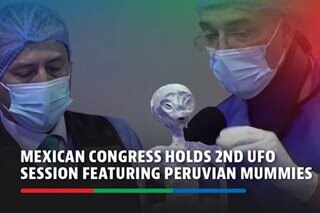Mexican Congress holds 2nd UFO session featuring Peruvian mummies