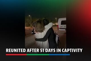 Mother reunites with daughters who were held captive by Hamas