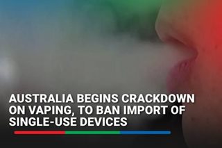 Australia begins crackdown on vaping, to ban import of single-use devices