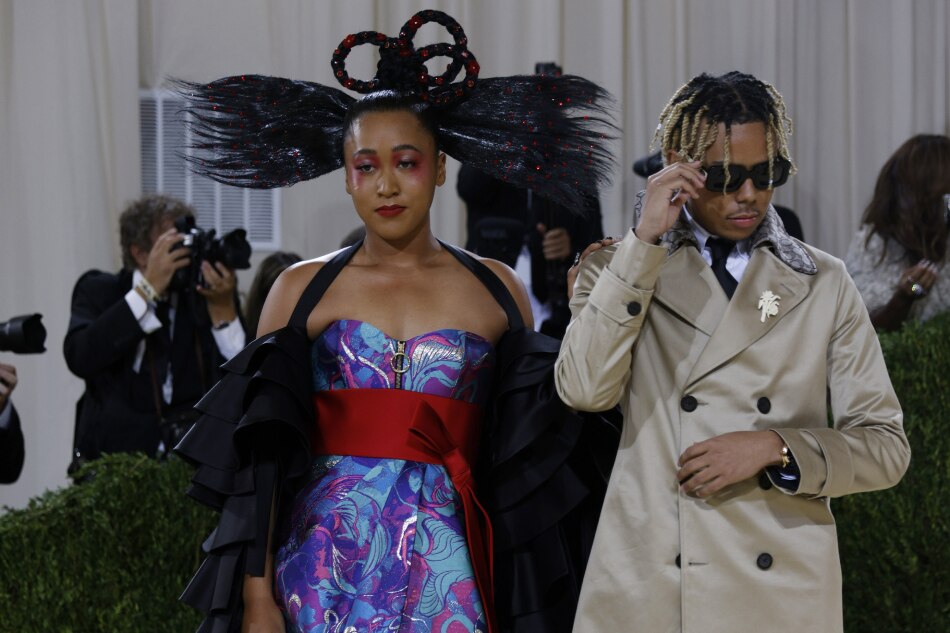 Naomi Osaka and Cordae at the Met Gala 2021