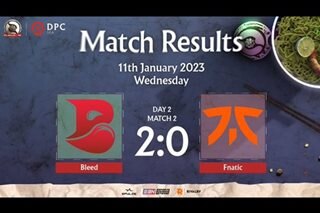 DOTA: Bleed bounces back, extends Fnatic's lose streak