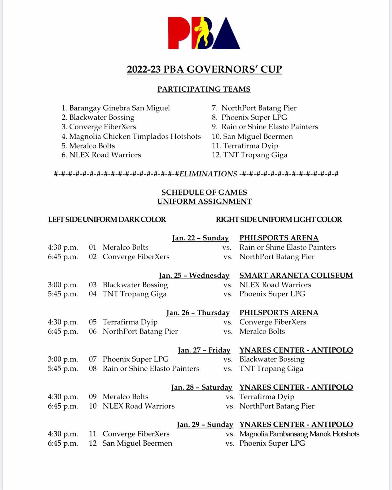 pba tournament 2024 schedule Ginebrabay area pba finals at philippine