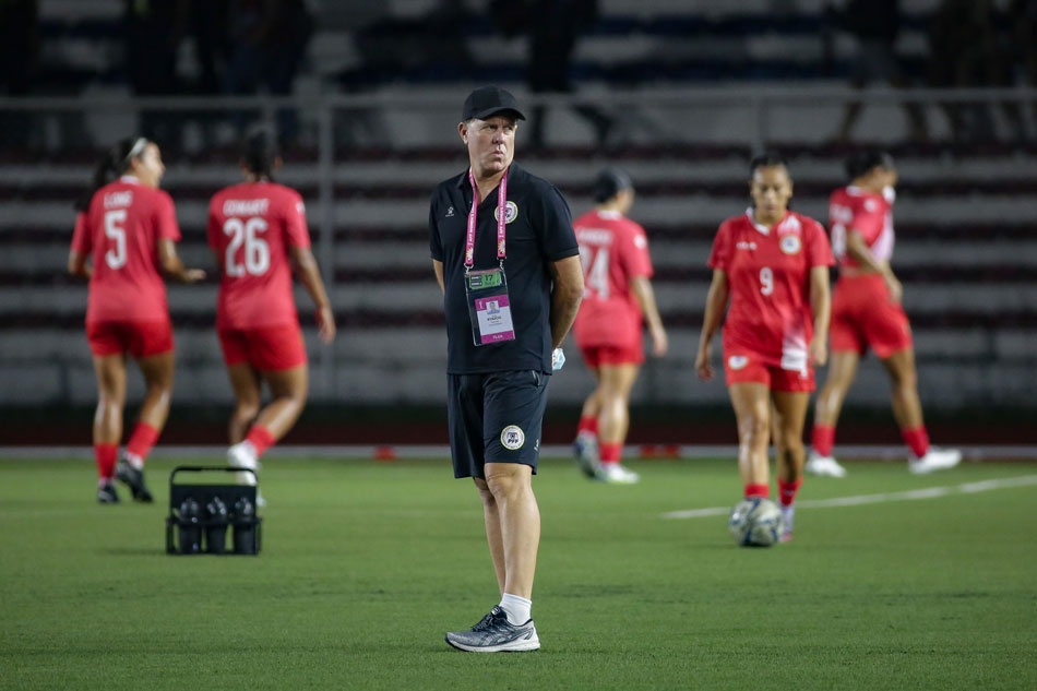 Philippine team head coach Alen Stajcic moments before their match against Thailand in the ASEAN Football Federation (AFF) Women’s Championship held at the Rizal Memorial Stadium in Manila on July 17, 2022. George Calvelo, ABS-CBN News