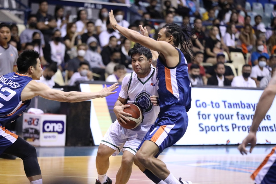TerraFirma's Juami Tiongson made six three-pointers in a big win over Meralco. PBA Images
